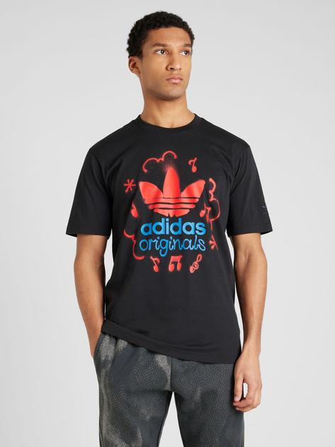 Koszulka męska bawełniana adidas Originals IS0224 L Czarna (4067887820288) - obraz 1