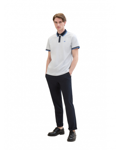 Поло Tom Tailor POLO WITH DETAILED COLLAR M Білий 1040822ХХ27054 - зображення 4