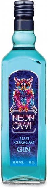 Джин Neon Owl Blue Curacao 0.7 л 37.5% (3014400238601) – фото