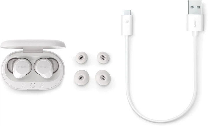 Навушники Philips TAT1209 BT 5.3, IPX4, SBC, Touch control White (4895229138063) - зображення 6