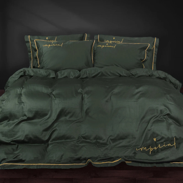 Акція на Простирадло MirSon Imperial Satin Emerald 110x160 см від Rozetka