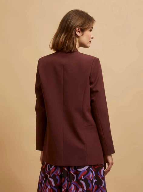 Marynarka damska Moodo Z-MR-4207 L Brązowa (5904152411460) - obraz 2