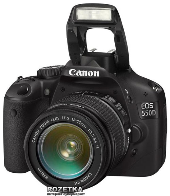 Фотоаппарат Canon EOS 550D 18-55 IS Kit Black купить на ROZETKA ...
