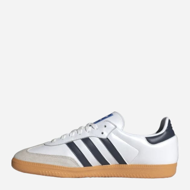 Чоловічі кеди низькі adidas Originals Samba OG IF3814 42 (8UK) Білий/Темно-синій (4066759174689) - зображення 2