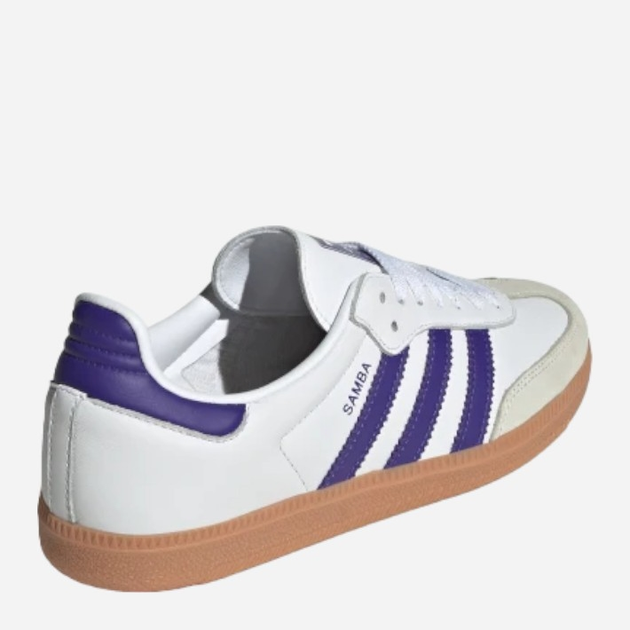 Sneakersy damskie do kostki adidas Originals Samba OG W IF6514 40.5 (7UK) Biały/Fioletowy (4066765921000) - obraz 5