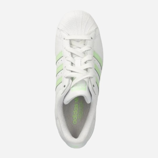 Sneakersy damskie do kostki adidas Originals Superstar W IE3005 37.5 (4.5UK) Biały/Seledynowy (4066765905604) - obraz 4