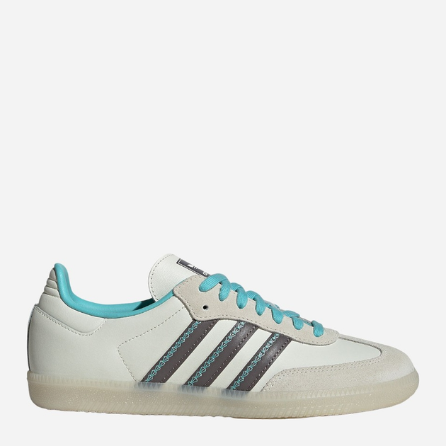 Tenisówki damskie do kostki adidas Originals Samba OG W IG6048 38.5 (5.5UK) Biały/Turkusowy (4066759297272) - obraz 1