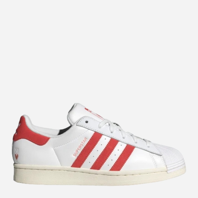 Trampki damskie do kostki adidas Originals Superstar W IG5958 40 (6.5UK) Biały/Czerwony (4066764086601) - obraz 1