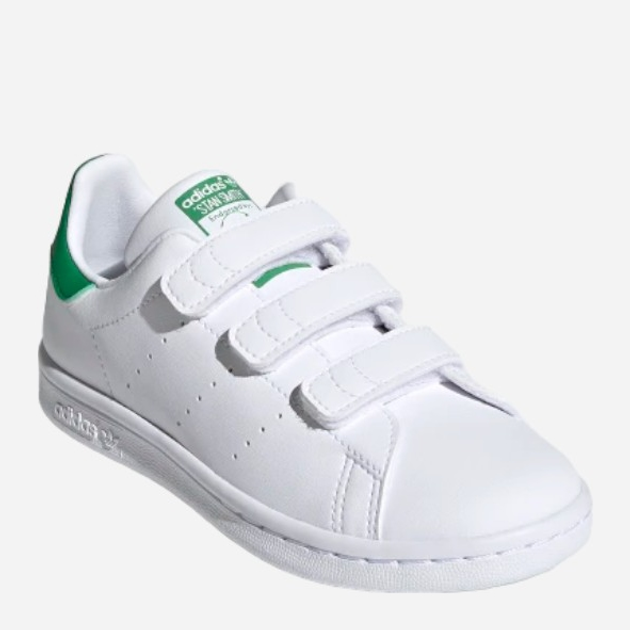 Sneakersy chłopięce na rzepy adidas Originals Stan Smith CF C FX7534 28.5 (11KUK) Białe (4064037700353) - obraz 3