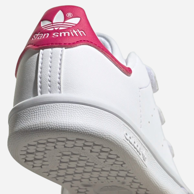 Sneakersy dla dziewczynki na rzepy adidas Originals Stan Smith CF C FX7540 30.5 (12.5KUK) Białe (4064037696434) - obraz 8
