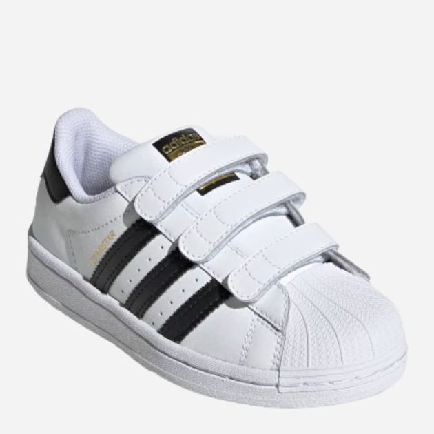 Sneakersy chłopięce na rzepy adidas Originals Superstar CF C EF4838 33 (1UK) Białe (4062053339649) - obraz 3