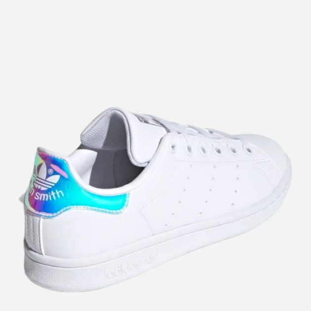 Sneakersy dziecięce dla dziewczynki adidas Originals Stan Smith J FX7521 36 (3.5UK) Białe z niebieskim kameleonem (4064037252876) - obraz 4