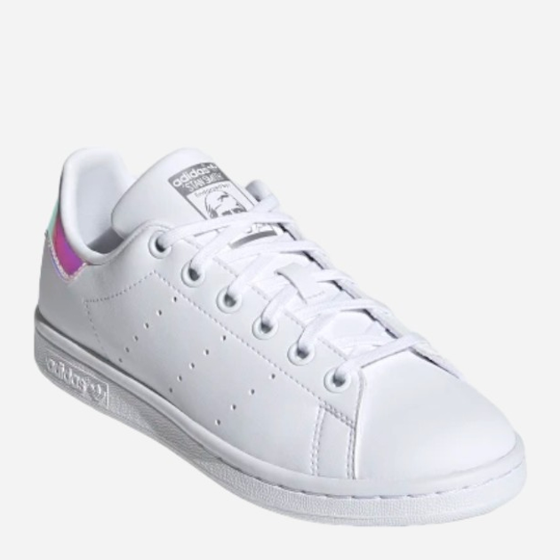 Sneakersy dziecięce dla dziewczynki adidas Originals Stan Smith J FX7521 36.5 (4UK) Białe z niebieskim kameleonem (4064037252852) - obraz 3