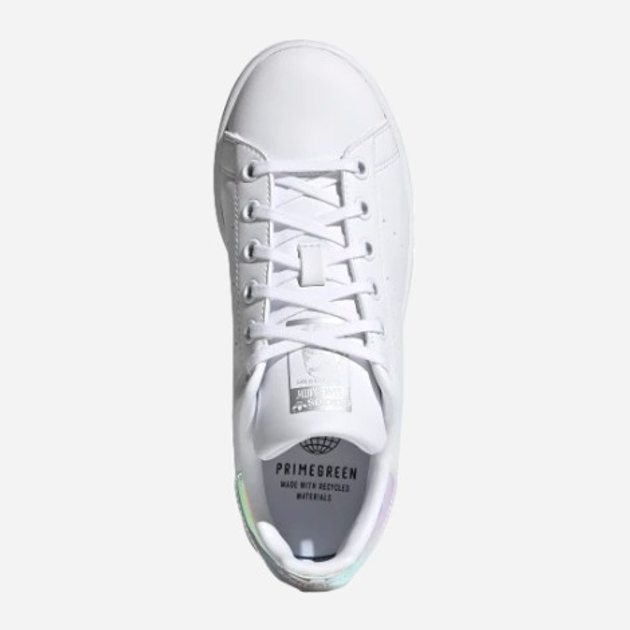 Sneakersy dziecięce dla dziewczynki adidas Originals Stan Smith J FX7521 38 (5UK) Białe z niebieskim kameleonem (4064037252807) - obraz 5