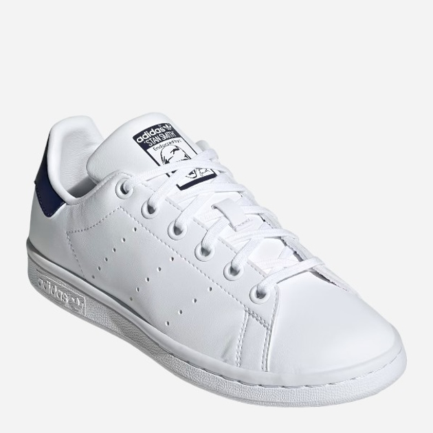 Sneakersy dziecięce dla dziewczynki adidas Originals Stan Smith J H68621 36 (3.5UK) Białe z granatowym (4064043561269) - obraz 3
