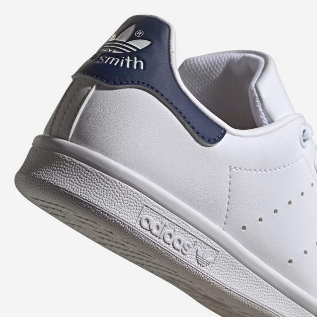 Sneakersy dziecięce dla dziewczynki adidas Originals Stan Smith J H68621 36 (3.5UK) Białe z granatowym (4064043561269) - obraz 8