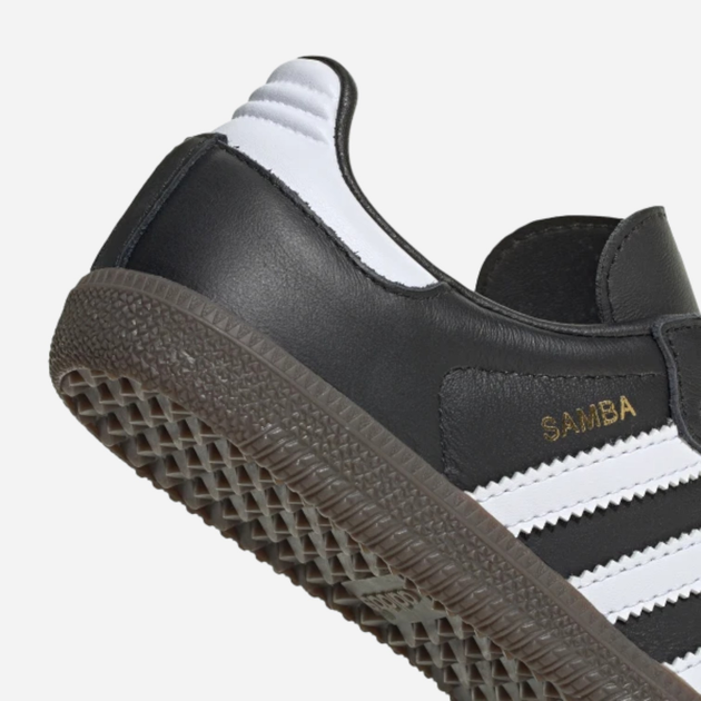 Дитячі кеди для хлопчика adidas Originals Samba OG C IE3678 33 (1UK) Чорні (4067886695290) - зображення 8