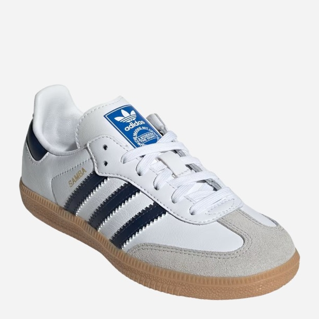 Дитячі кеди для хлопчика adidas Originals Samba OG C IE1332 27 (10KUK) Білі з чорним (4067892678683) - зображення 3