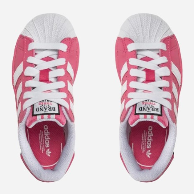 Sneakersy dziecięce dla dziewczynki adidas Originals Superstar C IE0857 33 (1UK) Różowe (4067886703247) - obraz 4