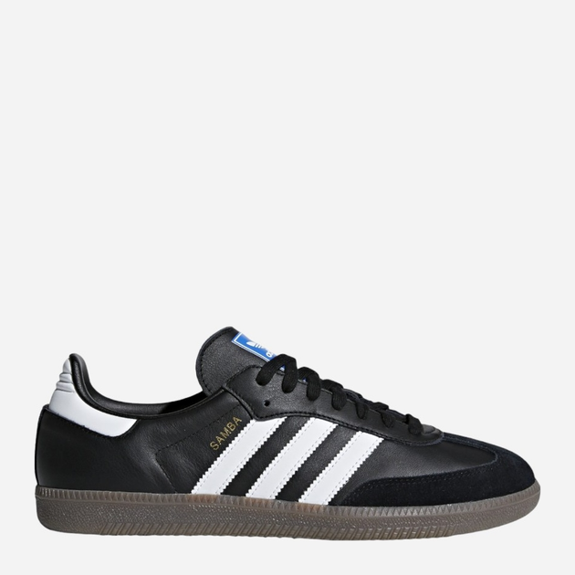 Sneakersy damskie ze skóry naturalnej adidas Originals Samba OG B75807 38 (5UK) 23.5 cm Czarne (4059811988621) - obraz 1