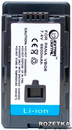 Аккумулятор для Panasonic VW-VBG6 (BDP2589) – фото, отзывы Аккумулятор для Panasonic VW-VBG6 (BDP2589) – фото, отзывы