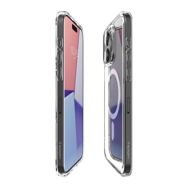 Чохол - накладка TPU+PC Spigen Ultra Hybrid with Magsafe для iPhone 15 Pro Max transparent - зображення 4