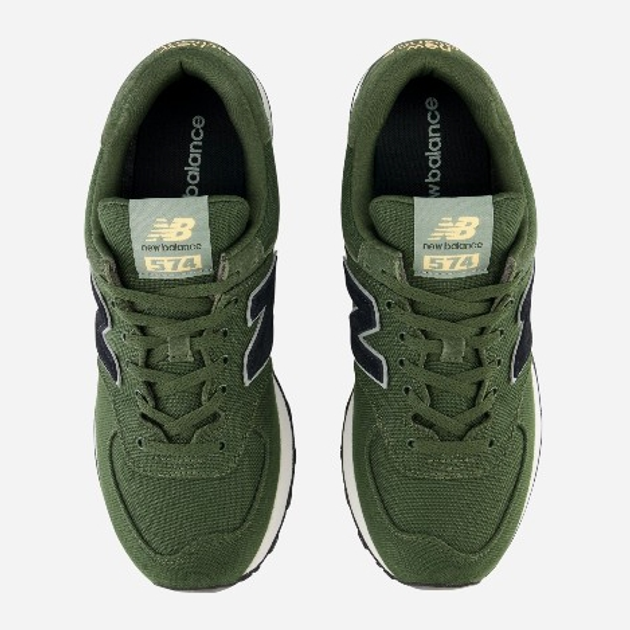 Чоловічі кросівки New Balance 574 U574 42 (8.5US) Темно-зелені (196941379807) - зображення 4