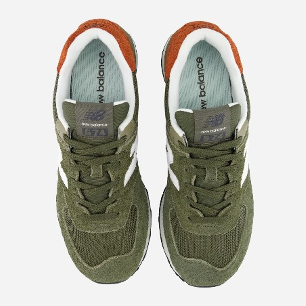 Чоловічі кросівки New Balance 574 U574 46.5 (12US) Зелені (196941374376) - зображення 4