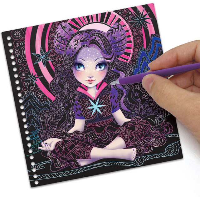 Набір для творчості Nebulous Stars книга Zen Scratch & Sketch (0694704111287) - зображення 4