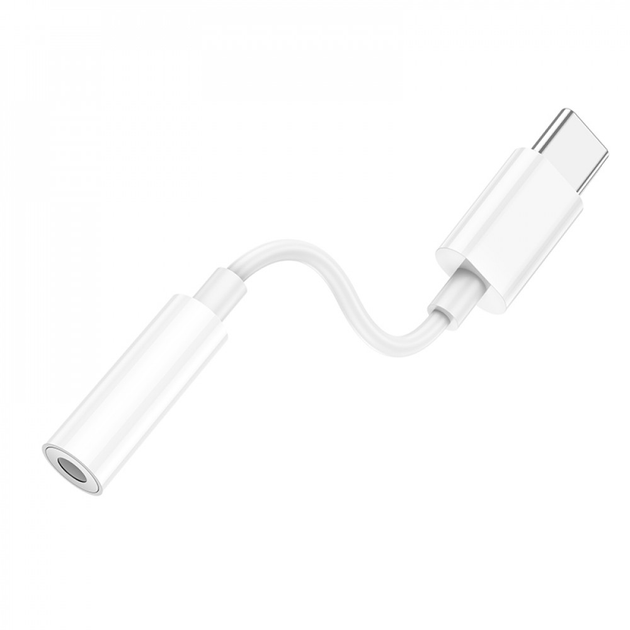 Переходник Hoco LS35 Адаптер удлинительный кабель USB C на 3.5 мм (82мм) - изображение 2