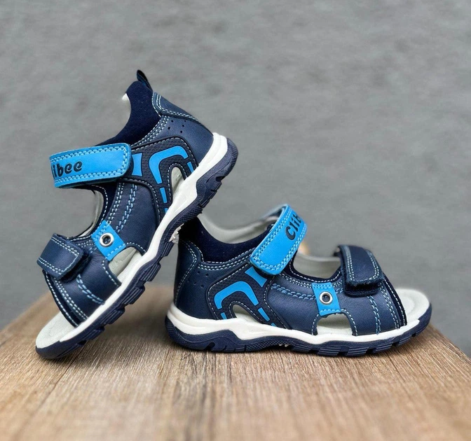 Босоніжки дитячі для хлопчиків Clibee D.Blue/Blue 26, сині - Фото 1 Босоніжки дитячі для хлопчиків Clibee D.Blue/Blue 26, сині - зображення 1
