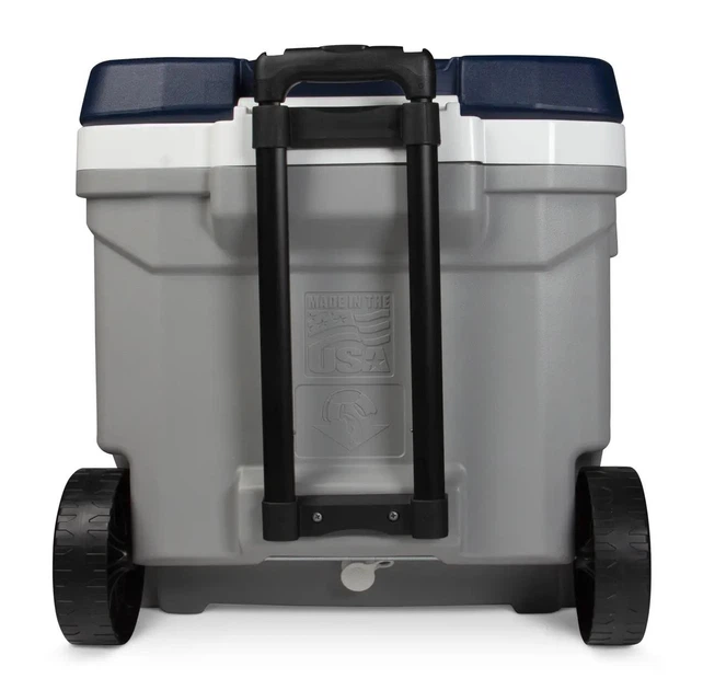 Изотермический контейнер 56л на колесах Igloo MAXCOLD LATITUDE 62 ROLLER 48х46,5х52 см Серый - изображение 5