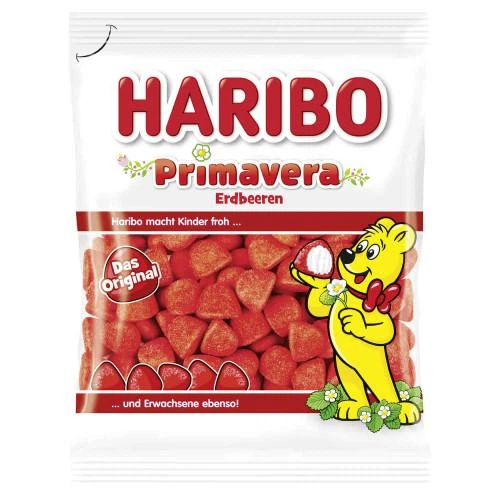Жевательные конфеты Haribo Primavera клубника 175 г - Фото 1 Жевательные конфеты Haribo Primavera клубника 175 г - изображение 1