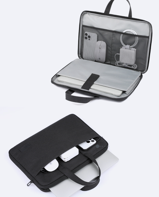 Сумка для ноутбука 17,3" Brinch BW-013 на ремне с внутренними и наружными карманами Серый (S611-1) - Фото 4 Сумка для ноутбука 17,3" Brinch BW-013 на ремне с внутренними и наружными карманами Серый (S611-1) - изображение 4