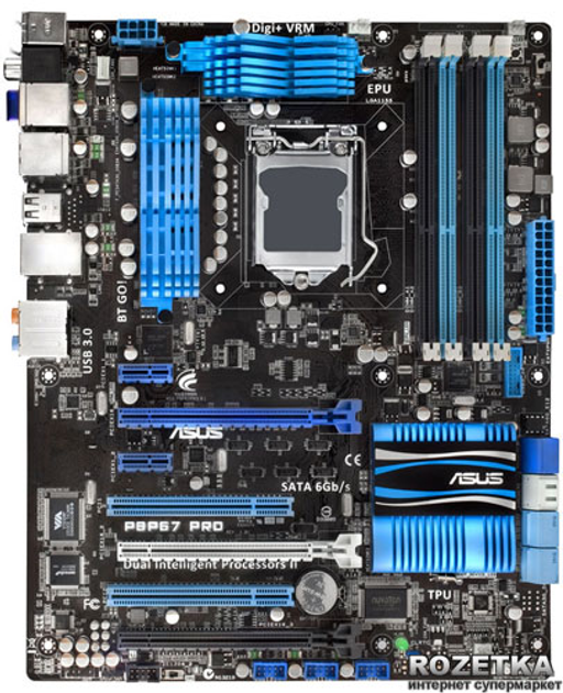 Материнская плата Asus P8P67 Pro (s1155, Intel P67, PCI-Ex16) – фото ...