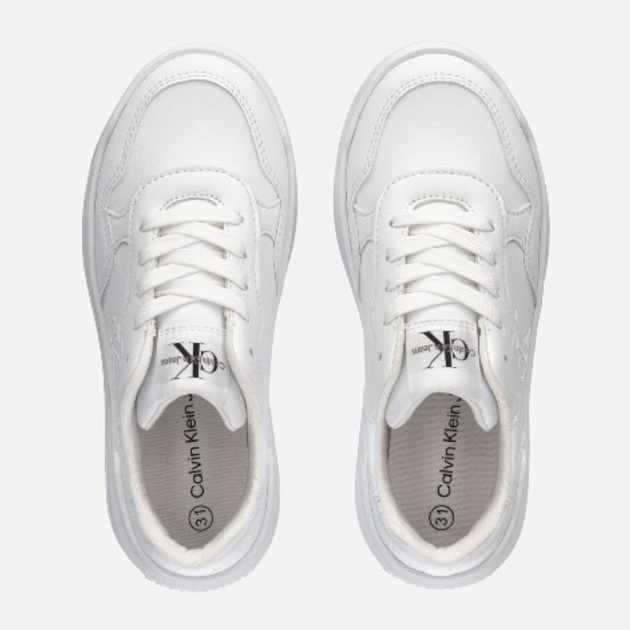 Дитячі кросівки для дівчинки Calvin Klein Jeans Low Cut Lace-up V3A9-80980-1355100 32 Білі (8052578650073) - зображення 3
