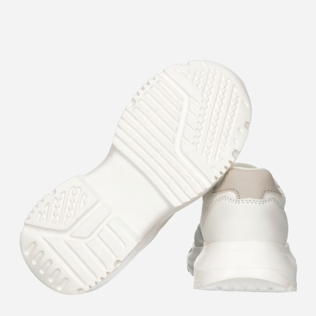 Sneakersy dziecięce dla dziewczynki Calvin Klein Jeans Low Cut Lace-up V3A9-80996-1355X511 35 Biały/Beżowy (8052578651506) - obraz 5