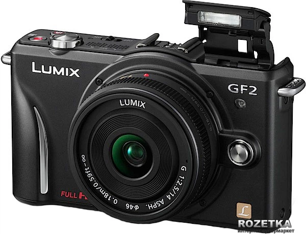 Фотоаппарат Panasonic Lumix DMC-GF2 14mm Kit Black купить на