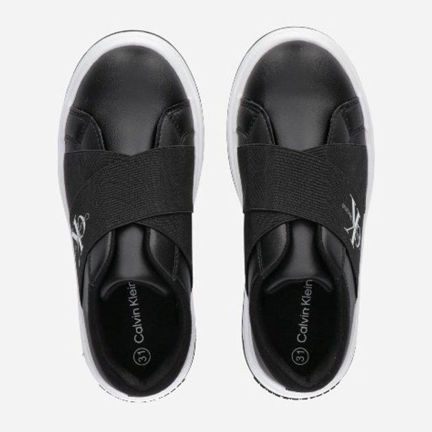 Підліткові кросівки для хлопчика Calvin Klein Jeans Low Cut V3X9-81056-1464999 36 Чорні (8052578654712) - зображення 3