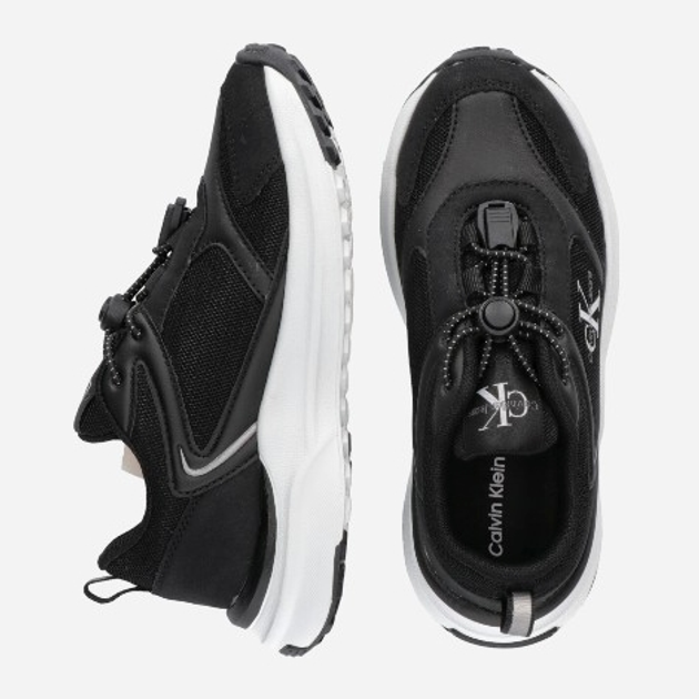 Buty sportowe chłopięce Calvin Klein Jeans Low Cut Lace-up V3X9-81076-1748999 39 Czarne (8052578656747) - obraz 4
