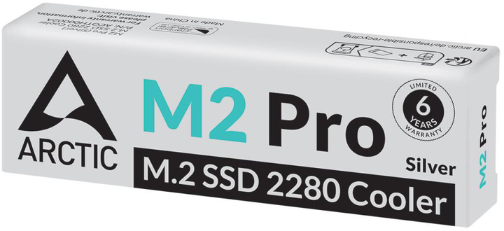 Радиатор для SSD Arctic Cooler M2 Pro M.2 Silver (ACOTH00002A) - изображение 6