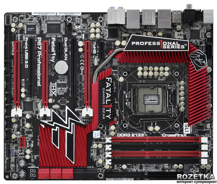 Материнская плата ASRock Fatal1ty P67 Professional (s1155, P67, PCI ...