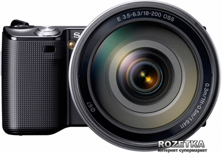 Фотоаппарат Sony Alpha NEX-5 18-200mm Kit Black купить на