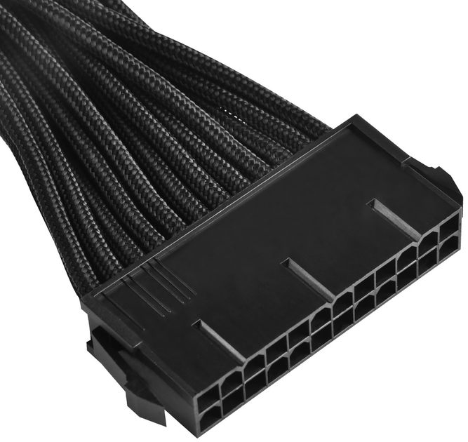 Подовжувач SilverStone PP07-MBB ATX 24Pin Black (SST-PP07-MBB) - зображення 3