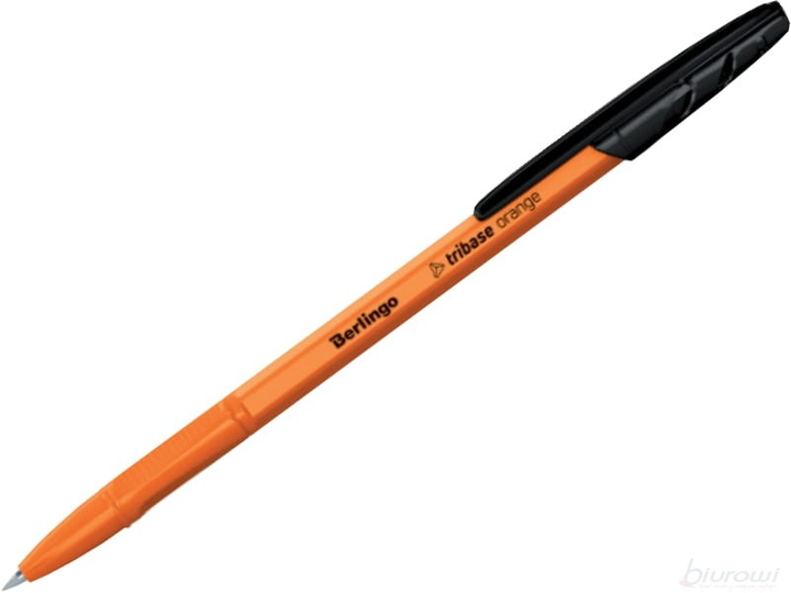 Zestaw długopisów kulkowych Berlingo Tribase Orange 0.7 mm Czarny 50 szt (4260107491873) - obraz 1