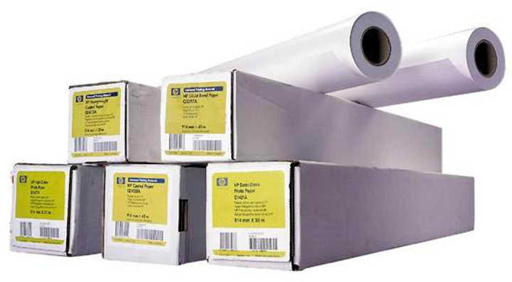 Papier do plotera HP Q6630A Super Heavyweight Plus Matte Paper 210 g/m2 1524 mm x 30.5 m Matowy Biały (0882780050709) - obraz 1