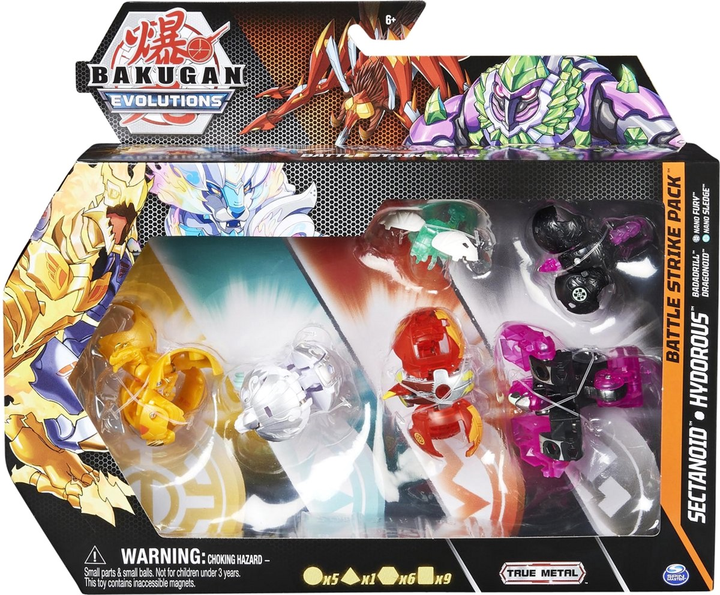 Ігровий набір Spin Master Bakugan Evolutions Battle Strike 6 шт (0778988429051) - зображення 2