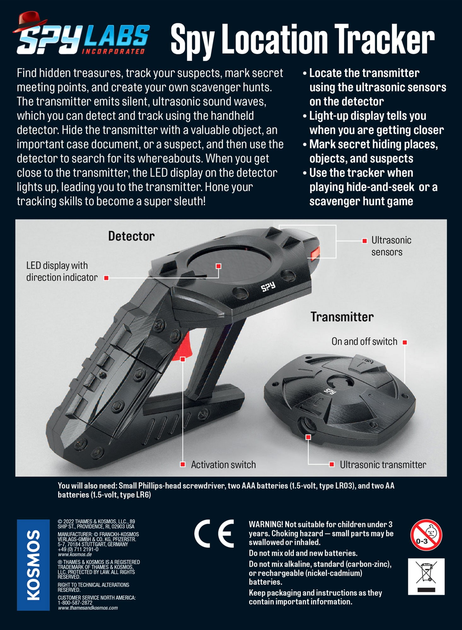 Zestaw detektywa Kosmos Spy Labs Spy Location Tracker (4002051617257) - obraz 3