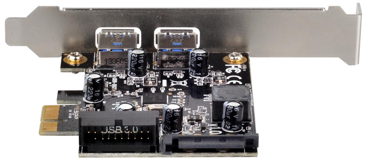 Karta rozszerzeń SilverStone EC04-E PCI-E x1 - 4x USB 3.0 (SST-EC04-E) - obraz 3