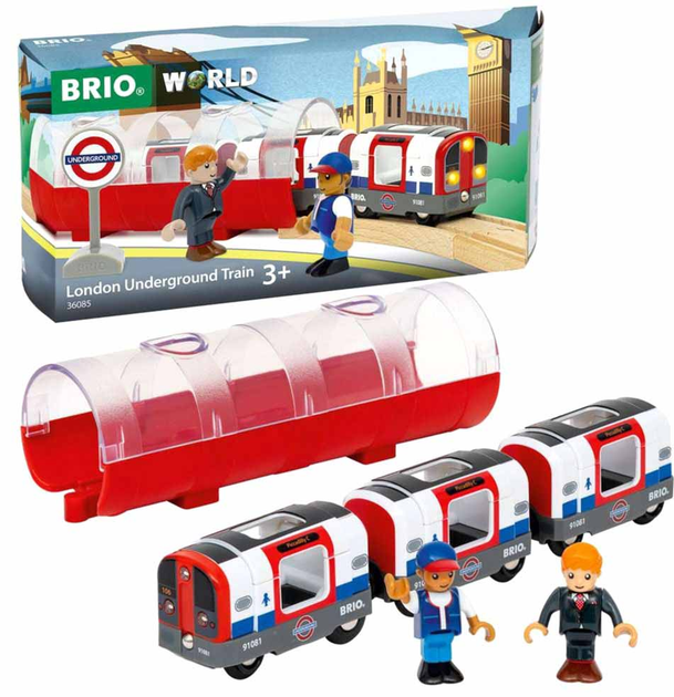 Лондонське метро зі світлом та звуком Brio World (7312350360851) - зображення 1